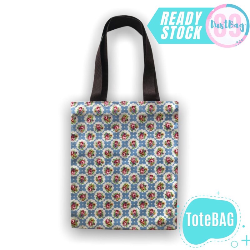 TAS TOTE KANVAS PRINT MOTIF TERLARIS