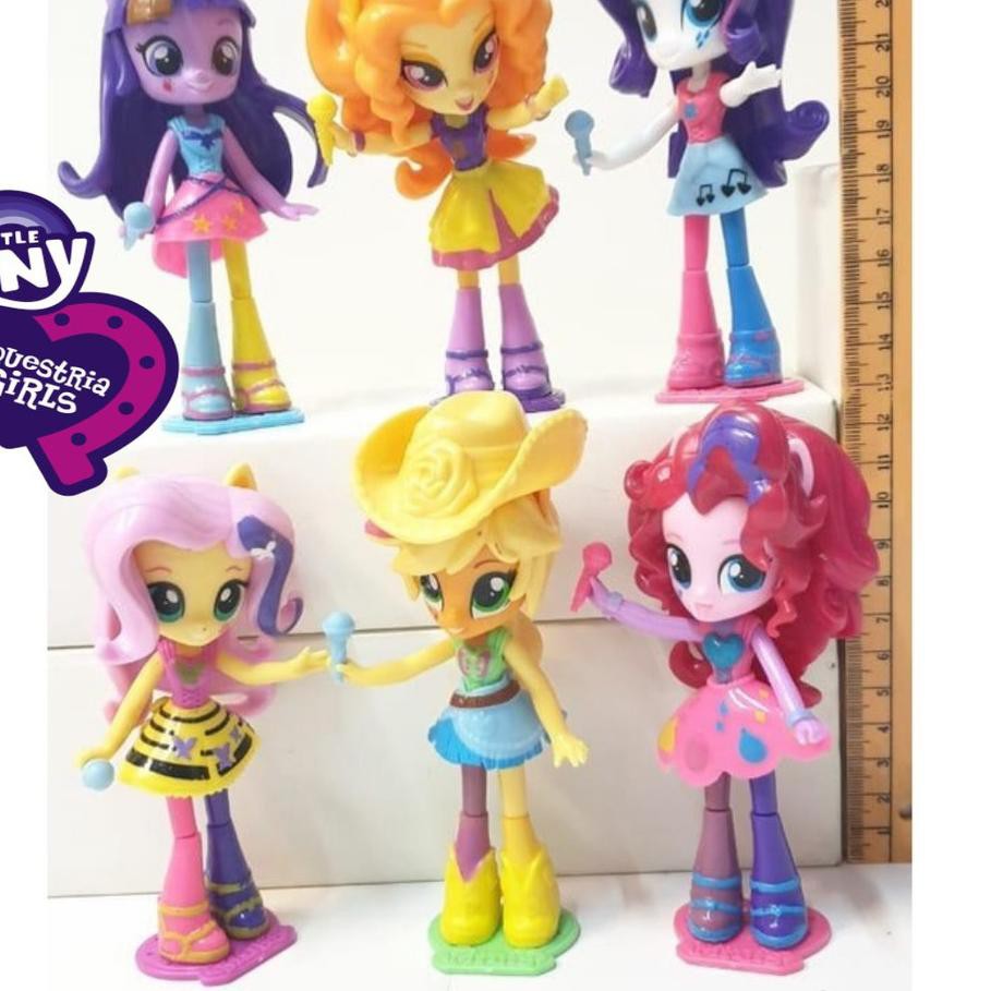 ✥ ACTION FIGURE MY LITTLE PONY EQUESTRIA GIRLS SET 6 PCS TOPPER CAKE MAINAN HIASAN ✽