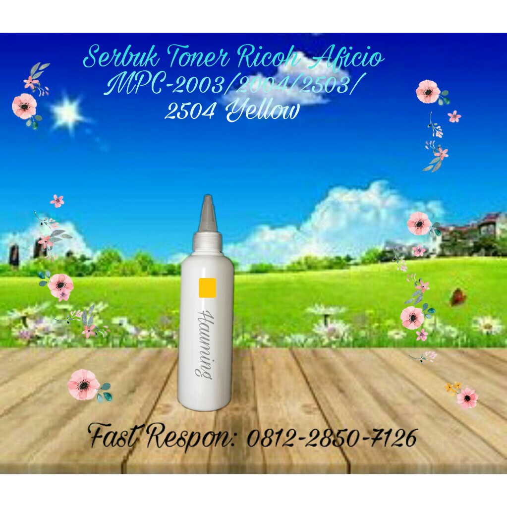 Serbuk Toner Ricoh Aficio MP C2003 C2004 C2503 C2504 C3003 C3503 C4503 C5503 C6003 SP Yellow 1x Isi