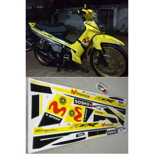 STIKER STRIPING FIZR FIZ R MOVISTAR KUNING
