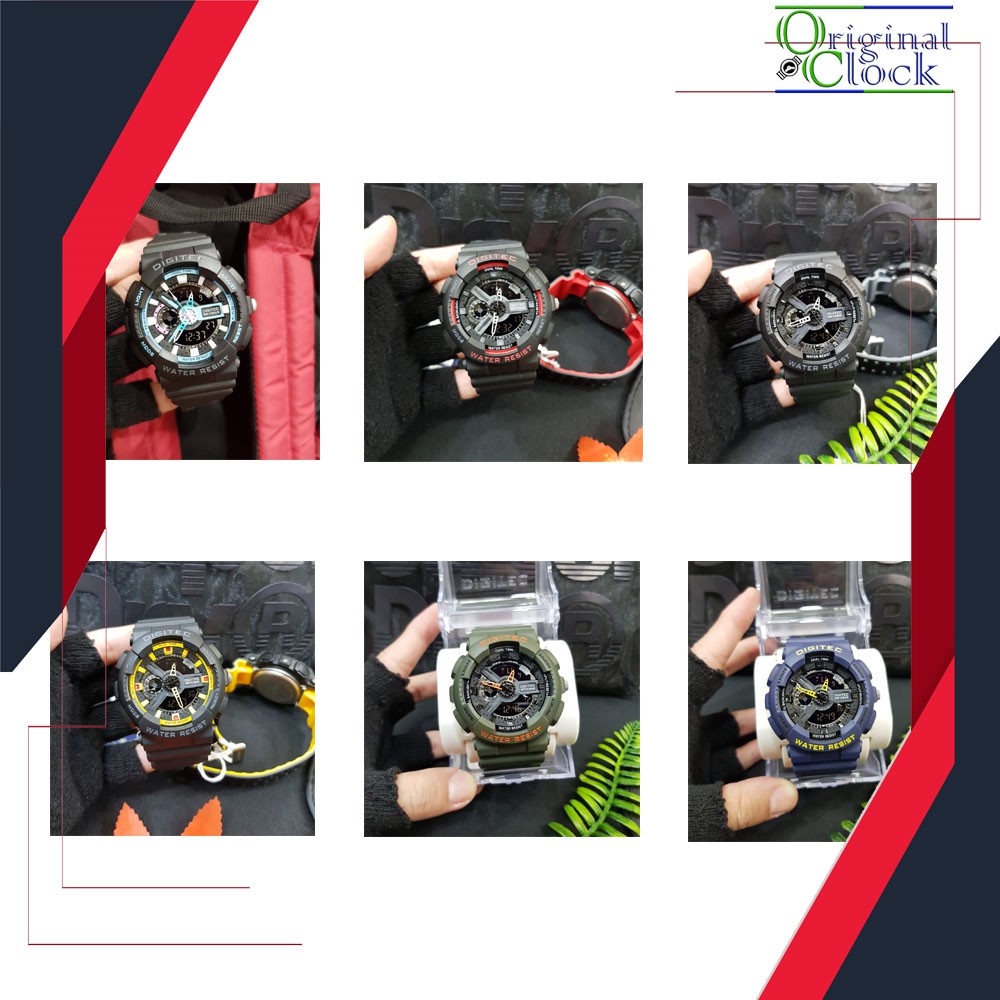 DIGITEC DUAL TIME DA-2021T WATER RESIST