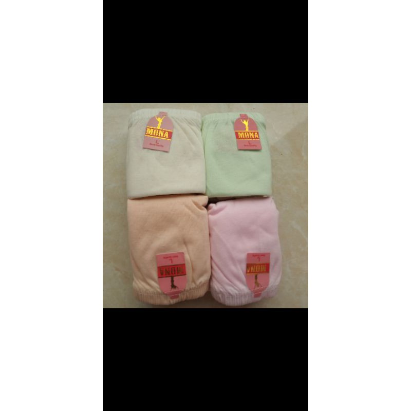 CD KATUN POLOS RENDA PAHA LINA/MONA/LINA 12  PCS