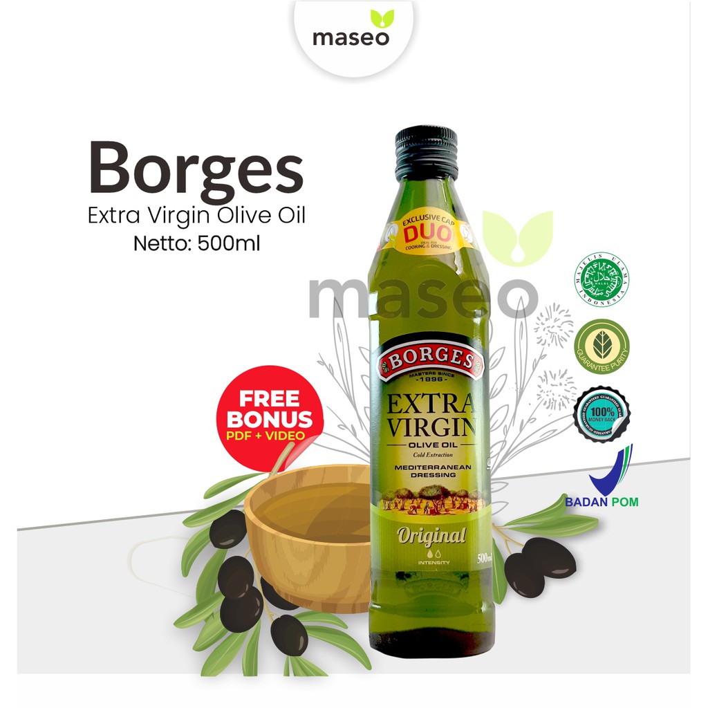 Jual Original Borges Extra Virgin Olive Oil Minyak Zaitun Diet Kolesterol Diabetes Pencernaan Jantung Indonesia Shopee Indonesia