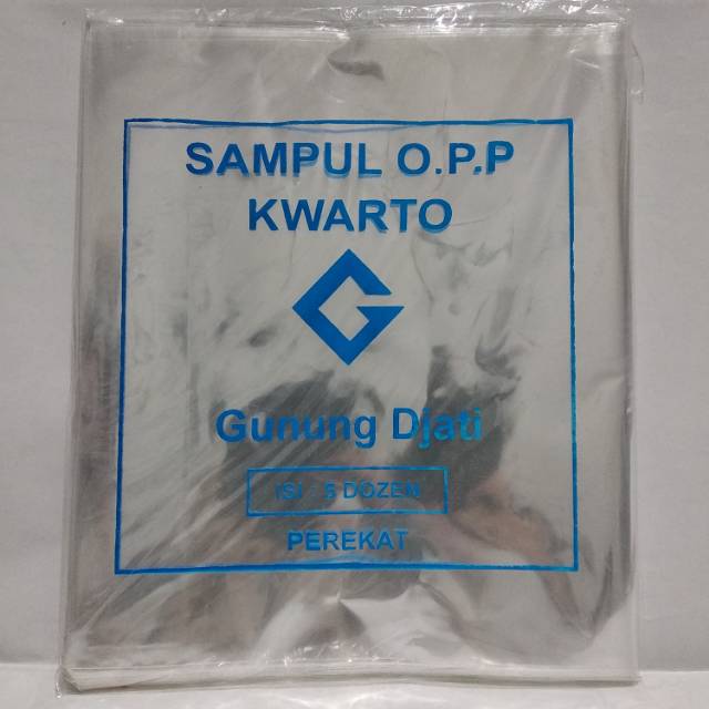 

Sampul plastik kuarto / kwarto / sidu kecil gunung djati isi 60