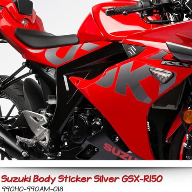 Suzuki Body Sticker Motor Silver Suzuki Gsx R150 Shopee Indonesia