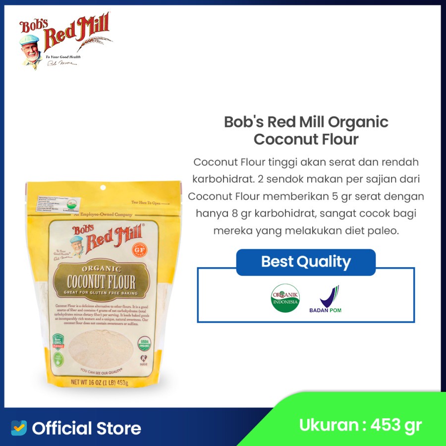 

Bob's Red Mill Organic Coconut Flour 453 gr