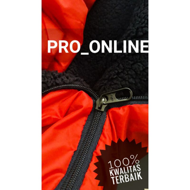Sleeping Bag Premium Polar Bulu pro_online Extra Tebal - Small Paking + Windstoper - Kantor Tidur