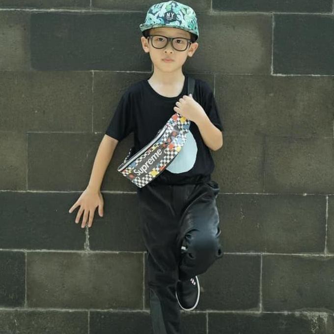 tas pinggang/waist bag karakter anak ori import SUPREME
