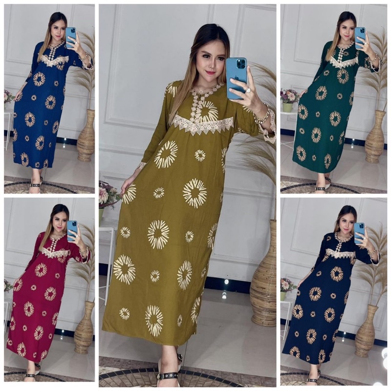 DASTER PANJANG ARAB TERBARU BROKAT | DASTER RENDA | DASTER PANJANG | DASTER ARAB (2021) GB11