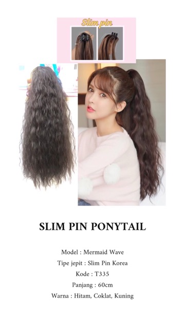 Ponytail Jepit Slim Korea 45cm Alita