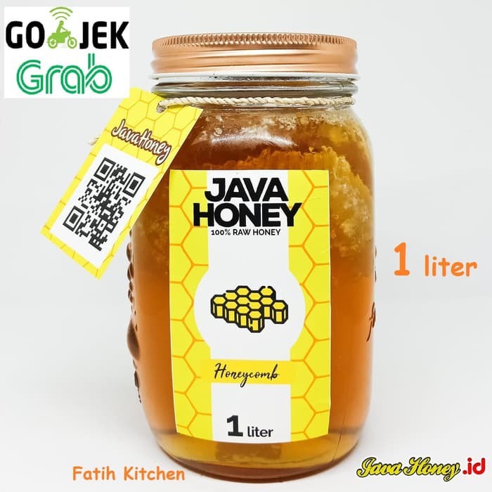 

Raw Honeycomb 1 Liter (Madu Mentah + Sarang) dari Java Honey - MMD1714