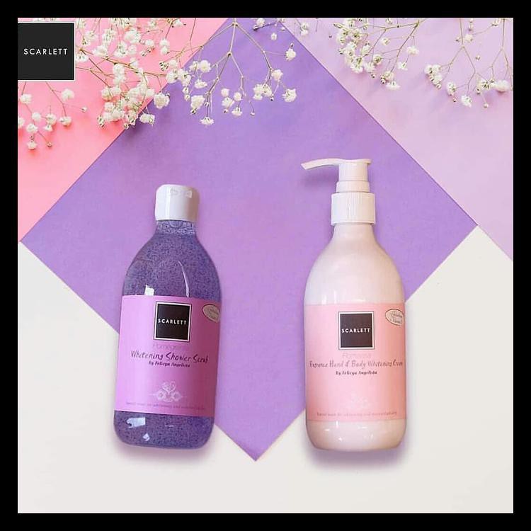 PAKET SCARLETT BODY SCRUB & BODY LOTION SCARLETT WHITENING