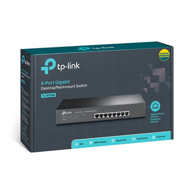 TP-LINK TL-SG1008 8-Port Gigabit Desktop/Rackmount Switch