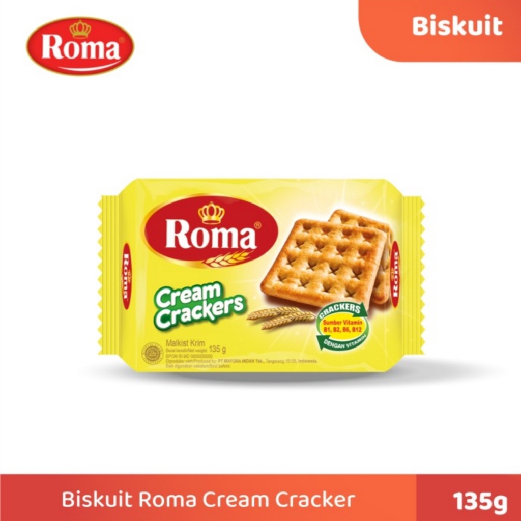 Roma Cream Crackers @135 Gr