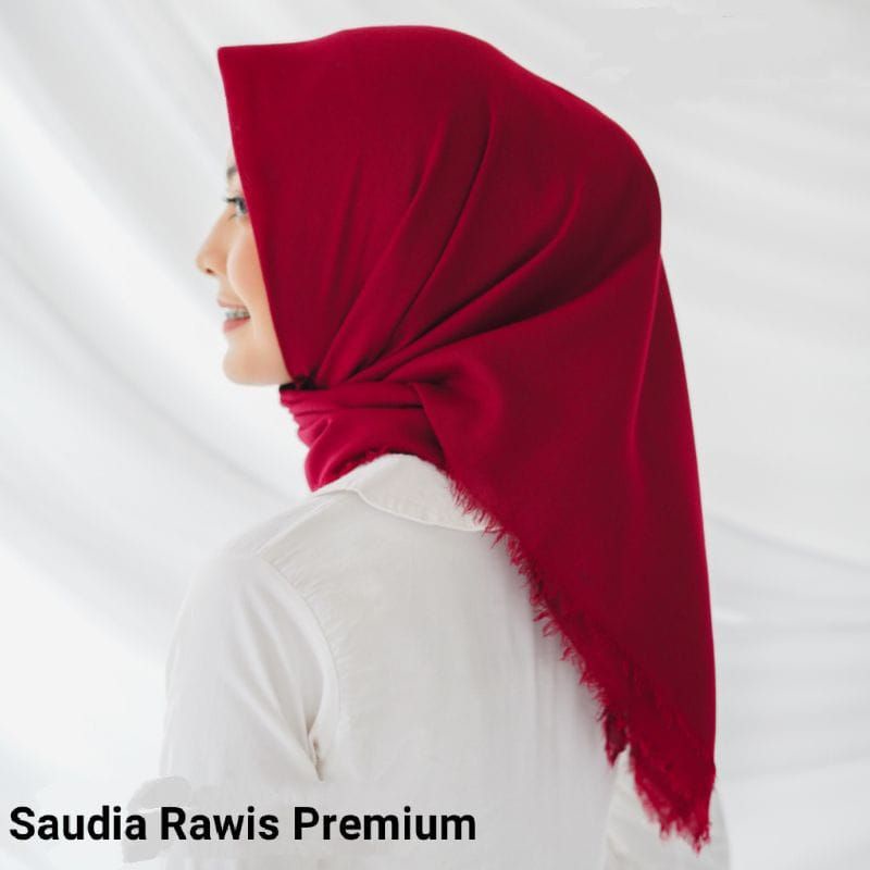 Saudia Rawis / Hijab Saudia Rawis Segi Empat Premium