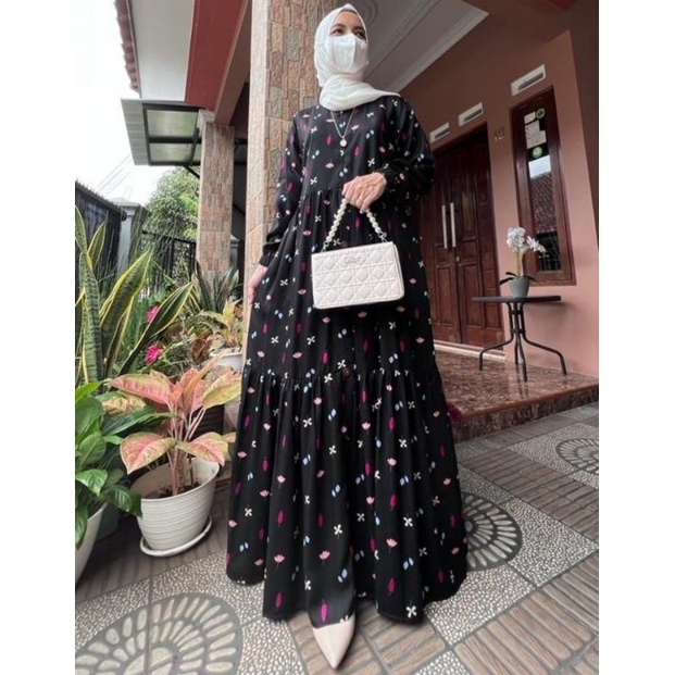 Gamis Rayon viscose adem lembut tidak nerawang dan gk bikin gerah