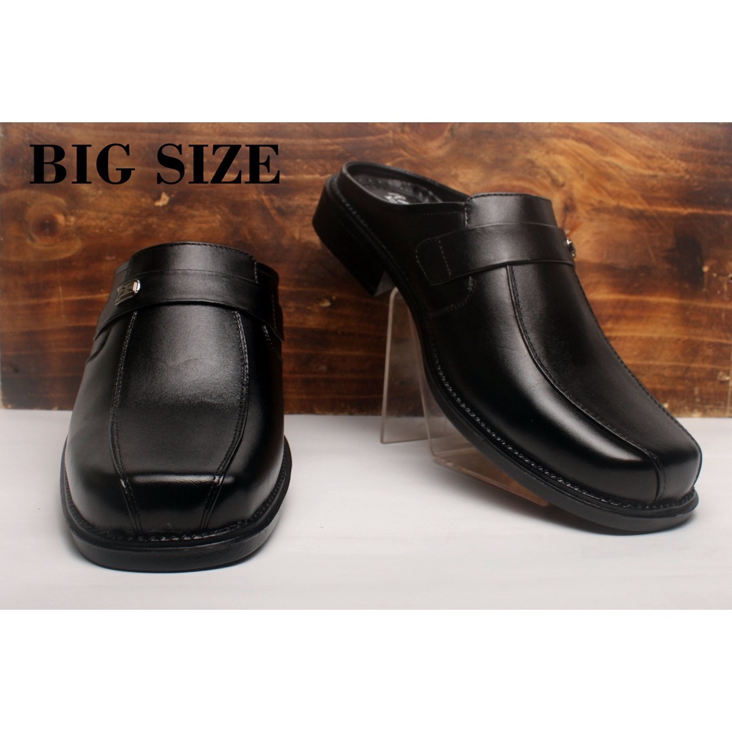 Sepatu Sandal Pria Kulit Asli Selop  Rasheda VL 02 Big Size