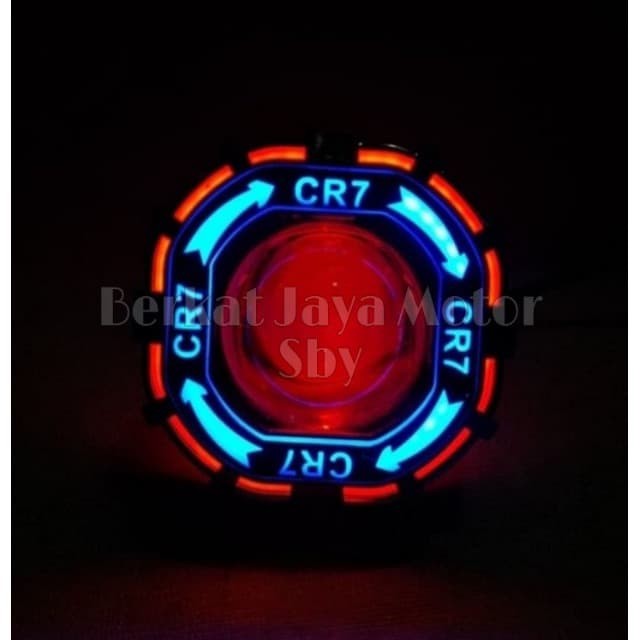 LAMPU PROJIE LED FLASH LAMPU TEMBAK PROJEKTOR LED CR7 MOTOR UNIVERSAL
