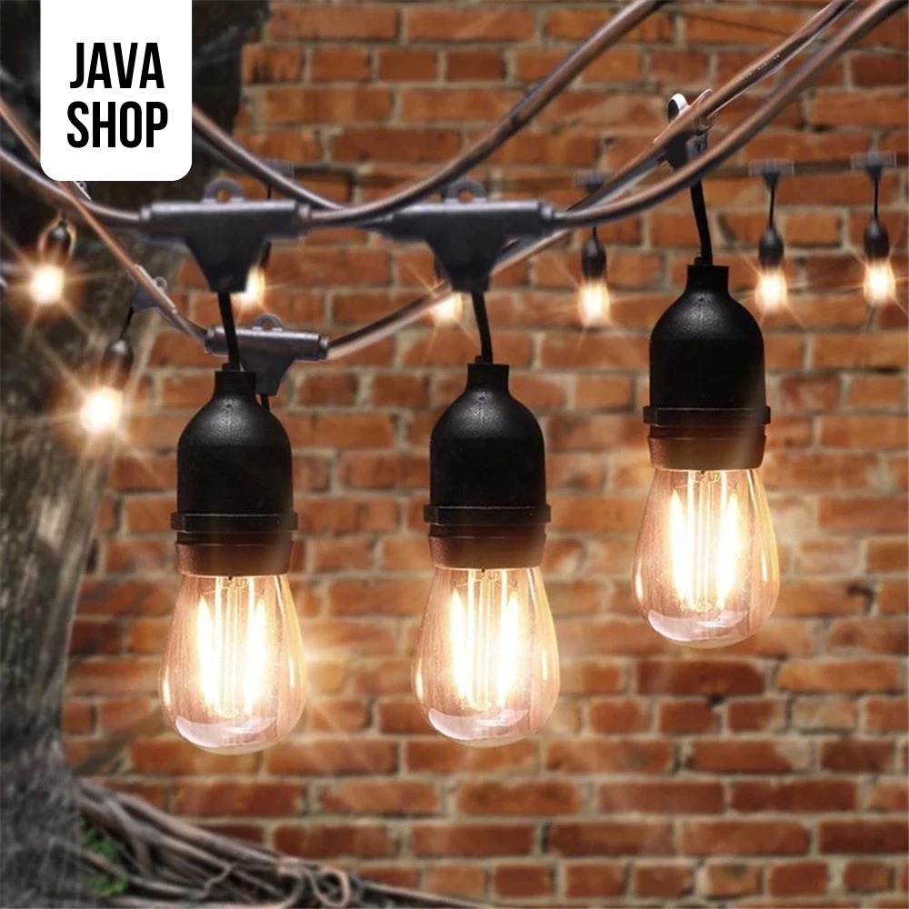 JAVASHOP Kabel Fitting Lampu Gantung Cafe Dekorasi Taman