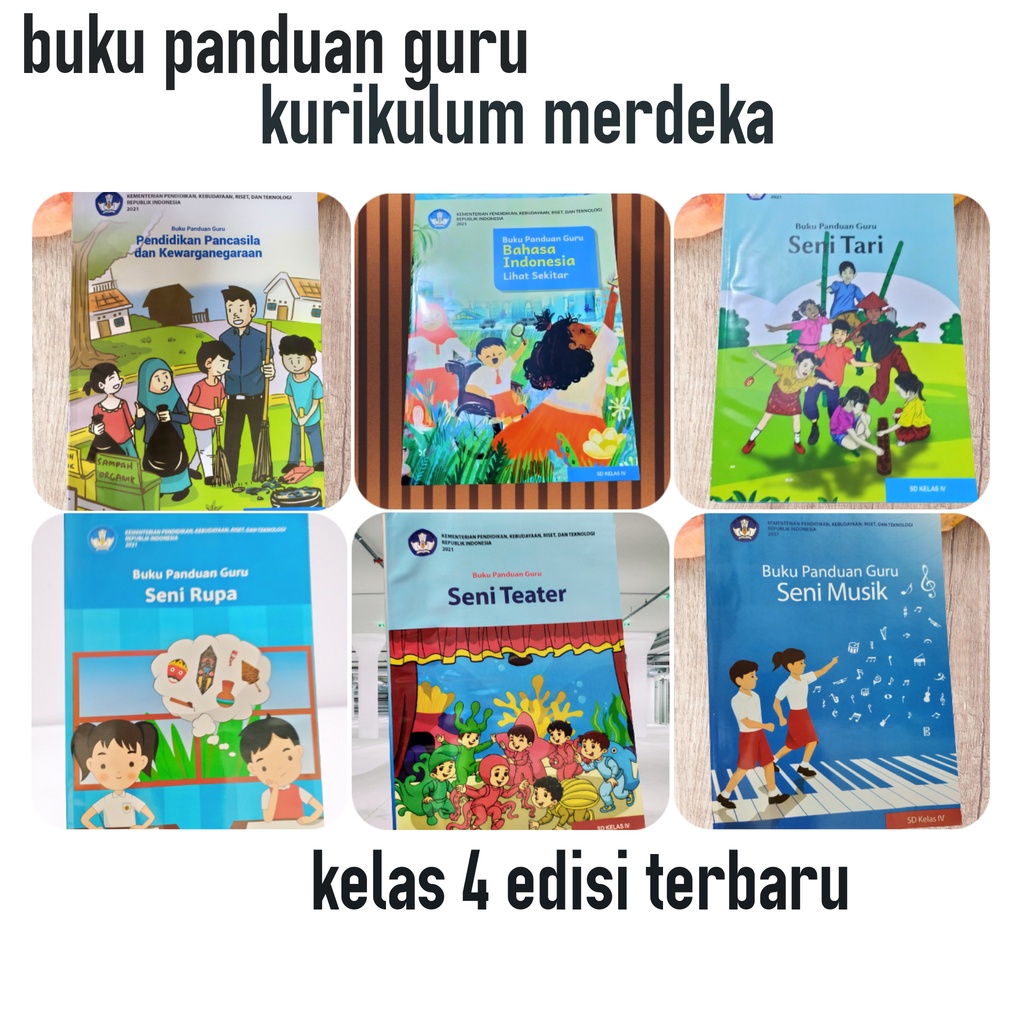 ORI harga satuan buku guru Kemendikbud kurikulum merdeka untuk SD/mi kelas 4 edisi terbaru