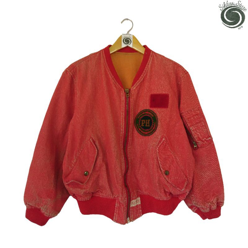 Vintage Pink House Shimba Bomber