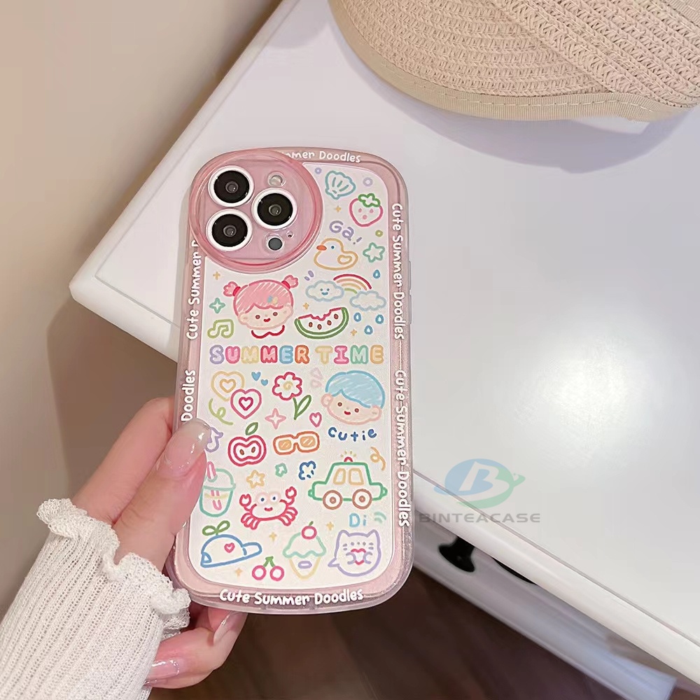 Case TPU Motif Lukisan Graffiti Untuk Samsung A14 A04 A13 A02S A03S A20S A23 A32 A11 A12 A51 A30 A50 A52 A10 A10S A72 M11 M12 J4 Plus J7 Prime