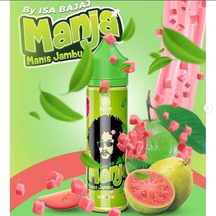 LIQUID FREEBASE Manja Manis Jambu 60ML by Phantom Project x IJ x Isa Bajaj