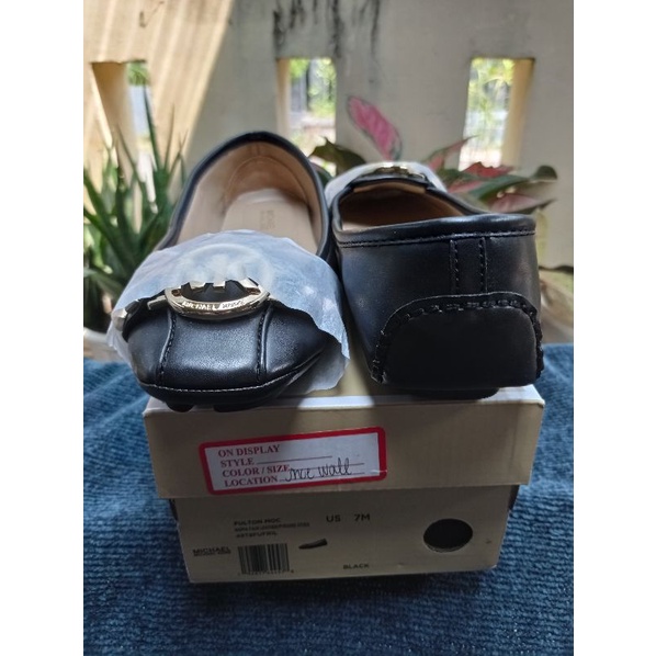 michael kors shoes fulton studed black leather size 7