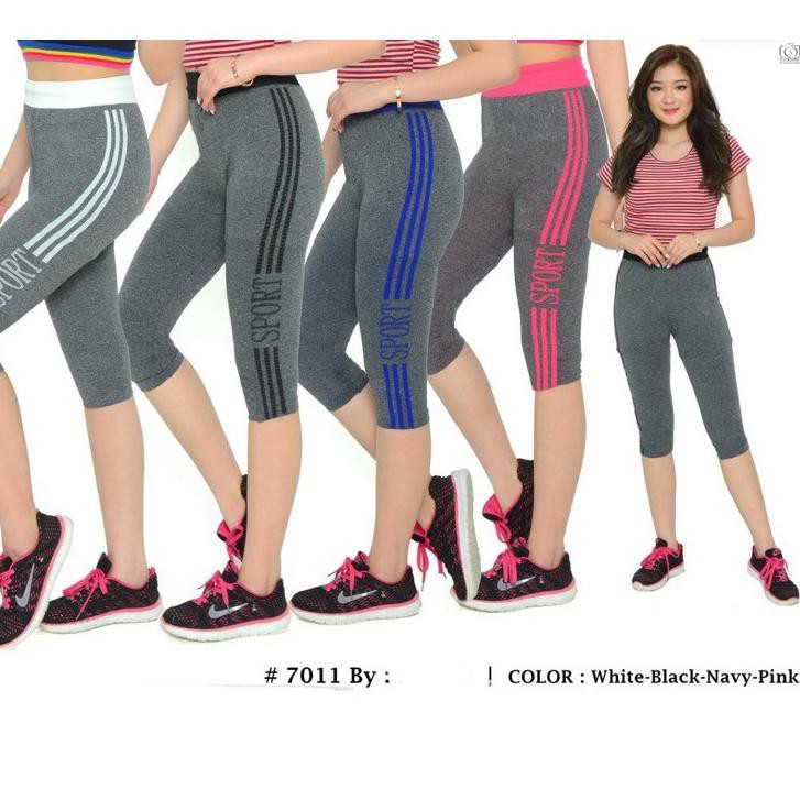 WM9G Legging Sport Kelabu Triple New 7011 .