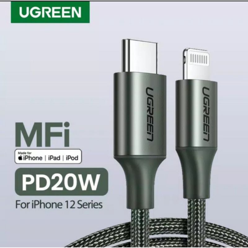 Ugreen Kabel Lightning MFi Support For Ip 13 14 12 8 11 X XR XS X Max Ipad Support PD Charger 20Watt