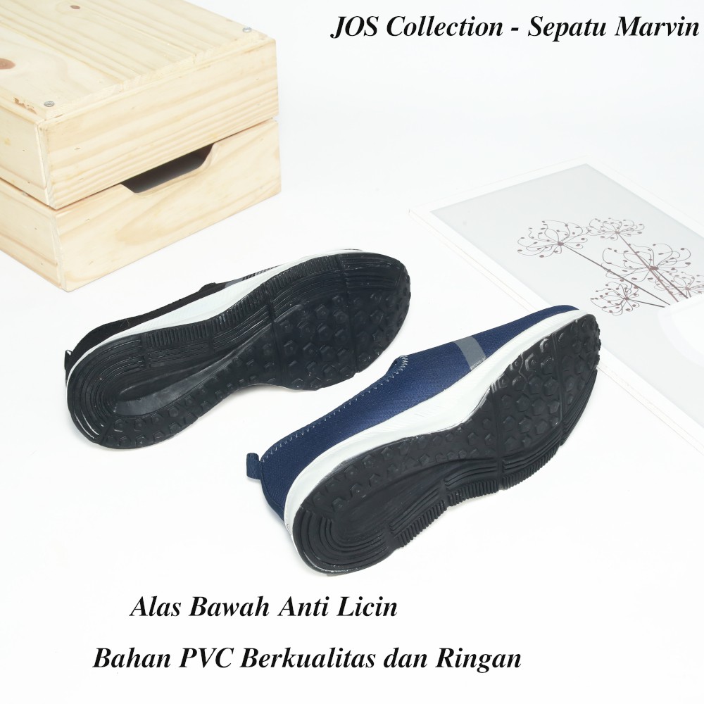 Sepatu Casual Pria Slip On - Sepatu Marvin by JOS Collection