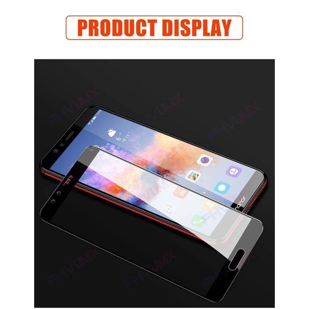 9D Full Cover Tempered Glass For Huawei honor 7X 7A 7S 7C V9 Play Screen Protector On Honor 8 9 Lite view 10 V10 Protective Film