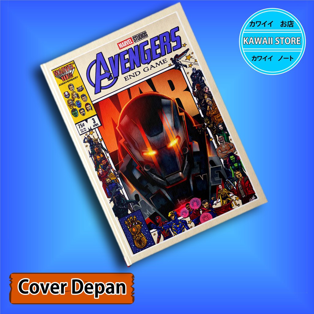 

Notebook / Pocket book Hard Cover Film Marvel Avengers IRON PATRIOT uk A5 & A6 / Notes Book