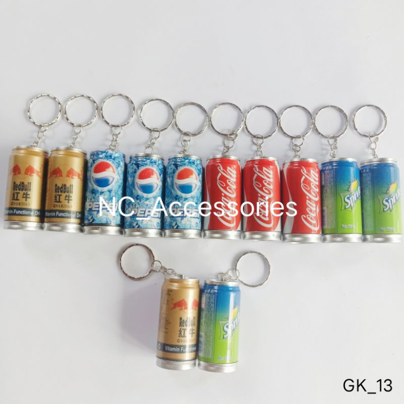 GANTUNGAN KUNCI KALENG MINUMAN SPRITE /COLA-COLA /PEPSI /REDBULL GK_13