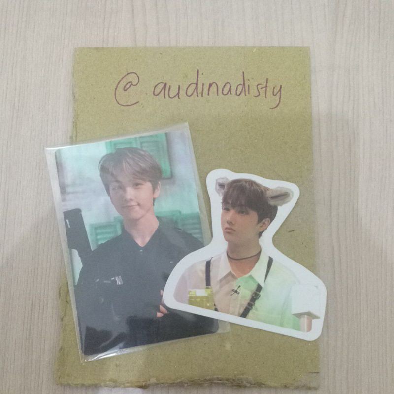 (booked) pc photocard puff sticker jisung