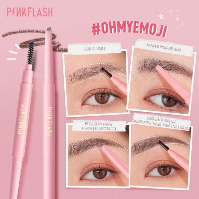 pinkflash waterproof auto eyebrow pencil