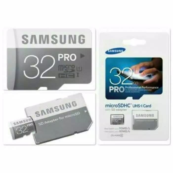 Kartu Memory Micro SD MMC Samsung 32GB Pro + Adapter