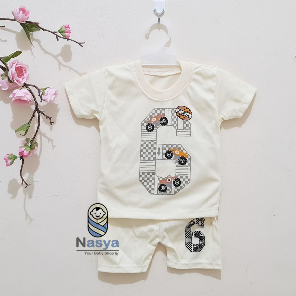 [J-005] Setelan Baju Bayi / Pakaian Anak Laki-laki Newborn (0-6 bulan)