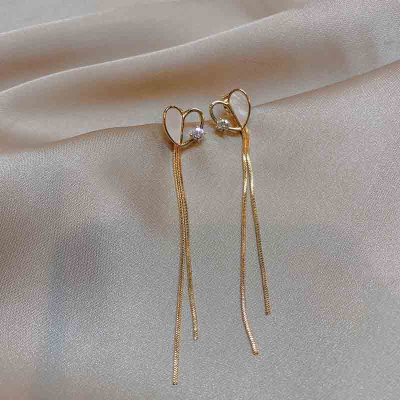 Anting AT200 Panjang Perak / Silver S925 Anting Unik Lucu Keren Fashion Wanita / Deluna/BS