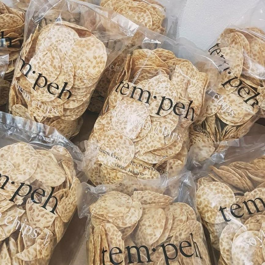 

44F✦ KERIPIK TEMPEH KRIPIK TEMPE UKURAN L 500gr -GLUTEN FREE Harga Murah