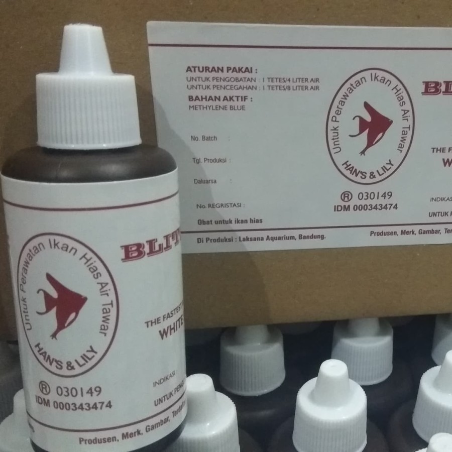 BLITZ ICHT 50CC / 50ML HANS &amp; LILY (OBAT BIRU) WHITE SPOT