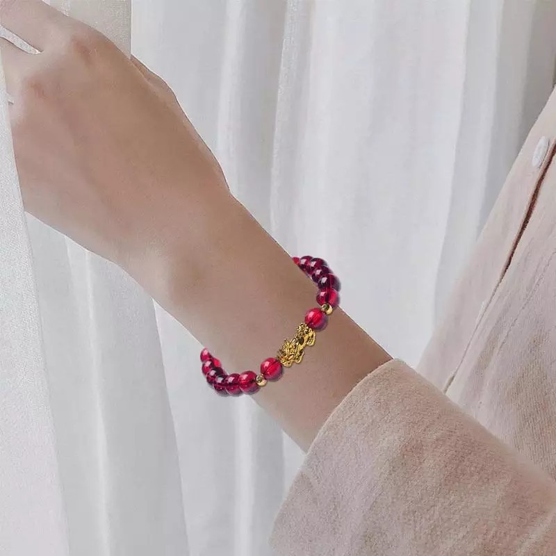 Gelang Beruntung Lucky Bracelet Red Obisidion