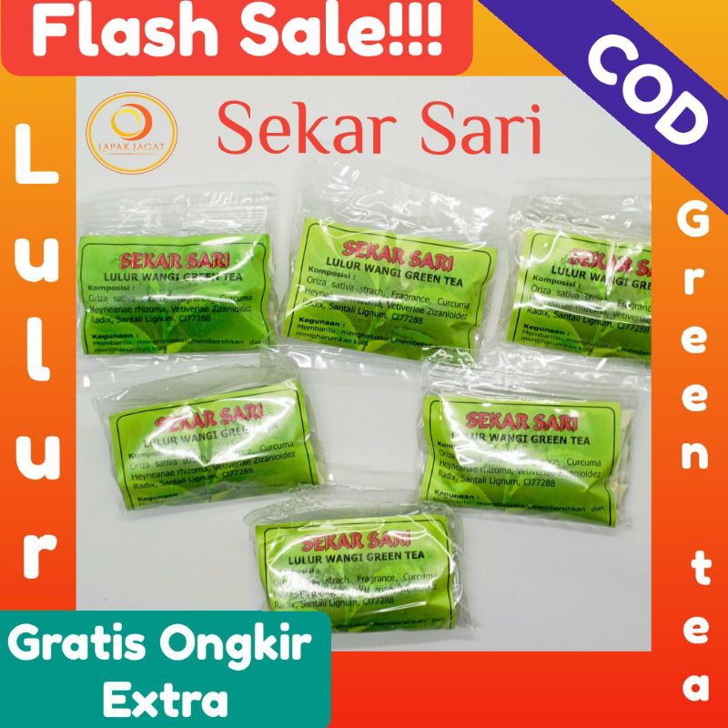 SEKAR SARI LULUR WANGI GREEN TEA Original 100% Asli Solo 1 Pcs