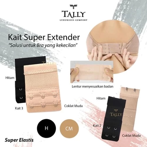 Bra Extension Extender Karet - Tally Sambungan Bra Kait