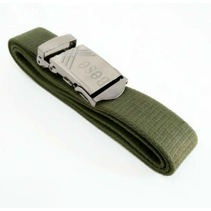 IKAT PINGGANG PRIA JUMBO PANJANG 150 CM SABUK KANVAS TACTICAL STAINLESS BUCKLE