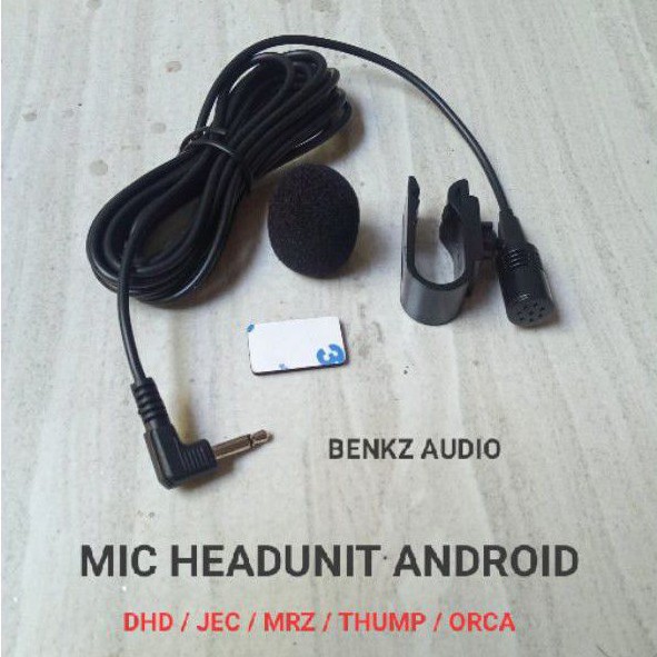 Mic mik telpon tape mobil android microphone headunit android dhd thump mrz jec audiobank