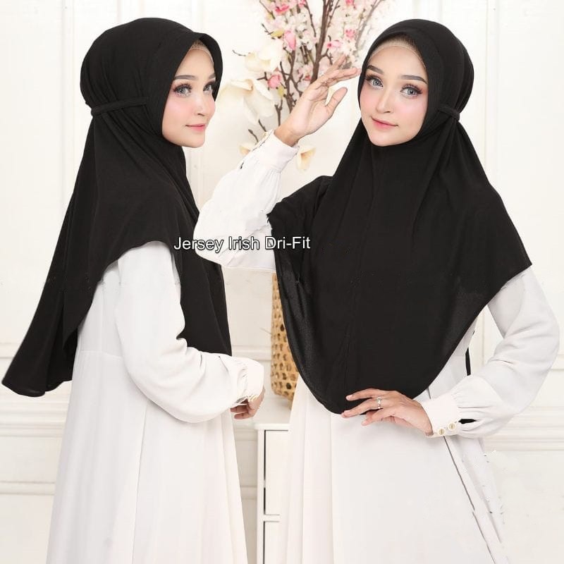 BERGO JERSEY PREMIUM | Hijab Instan Bergo Maryam Tali Jersey High Quality by Nurahma