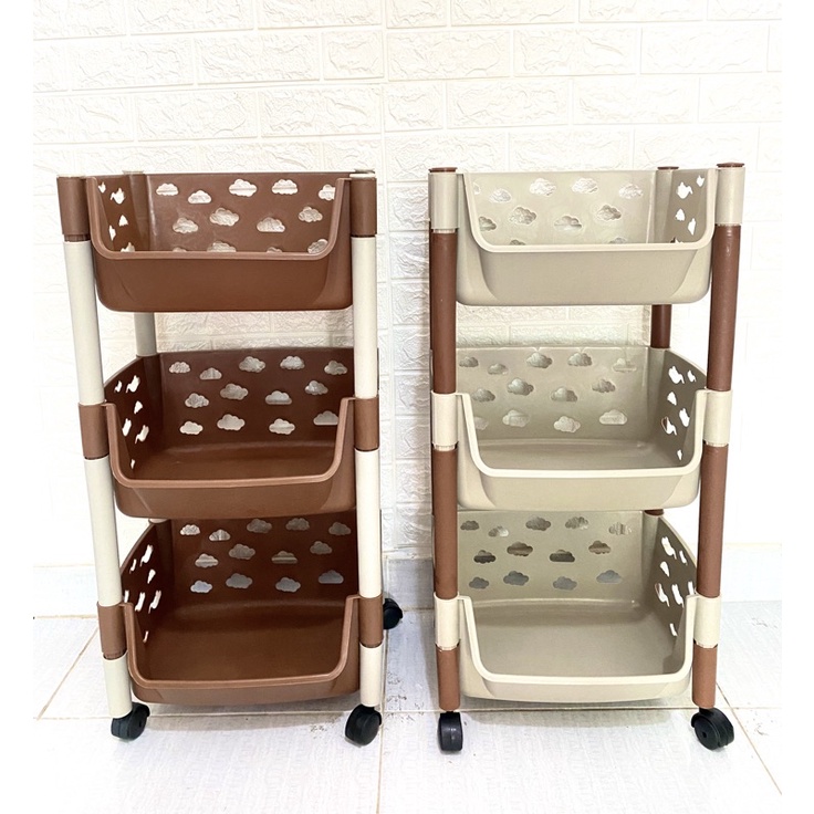 Rak serbaguna susun 3 & 4 Buena rak boneka susun 4 & 3 roda