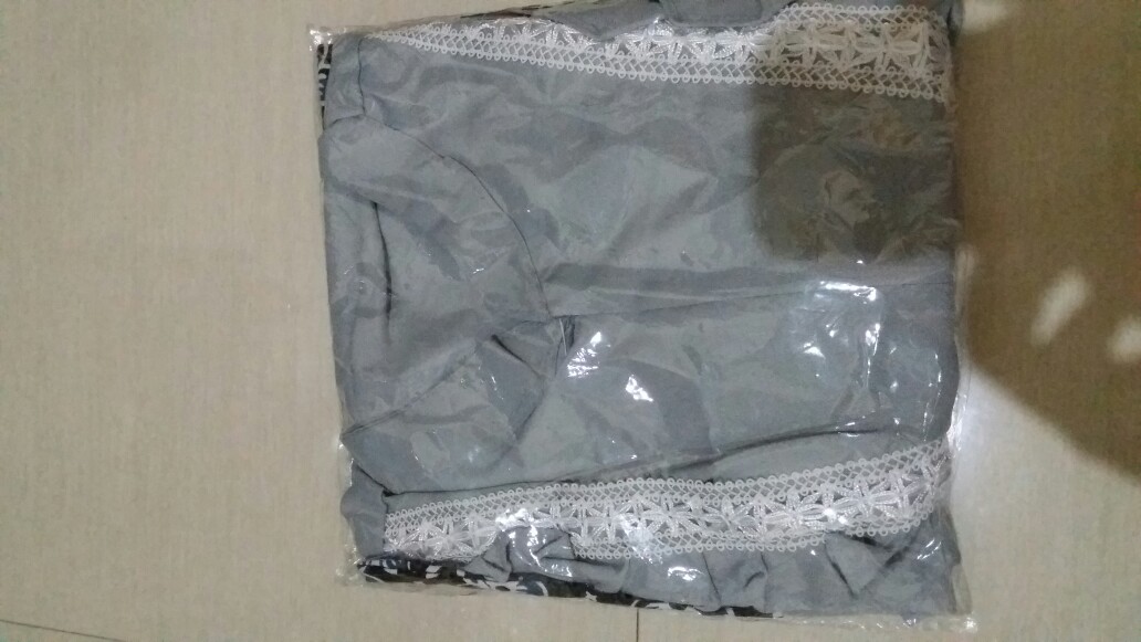 Ori Atasan Blus Batik Wanita Modern Halus Dolby Kombinasi Brokat Polos