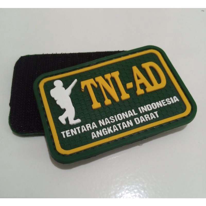 patch rubber TNI_AD.tempelan karet velcro